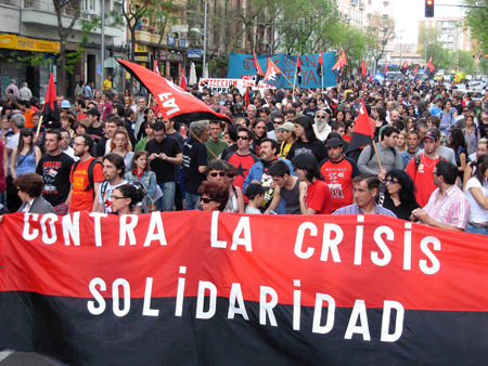 This is what May Day looks like in Madrid. (Photo: CNT)