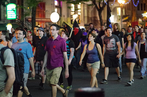 Night after night, this is the scene in Montreal. (Photo: Elvis in Montreal / flickr)