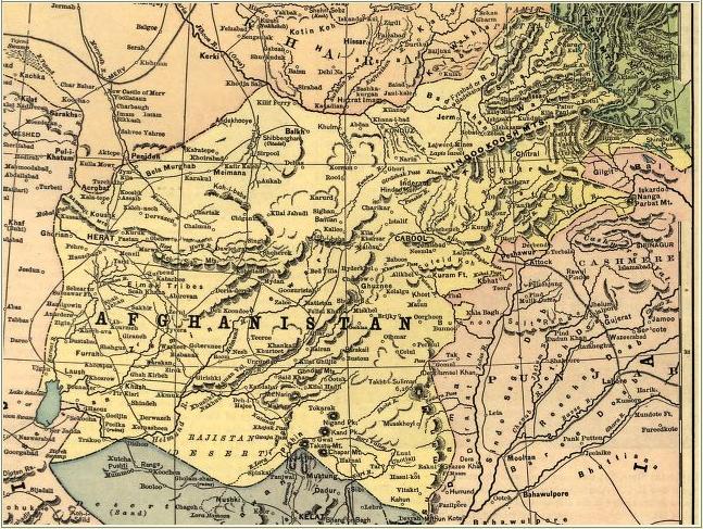 Afghanistan before the drawing of the 1893 Durand Line