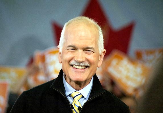 NDP leader Jack Layton in Winnipeg during the 2011 federal election campaign. Photo: Matt Jiggins/Flickr