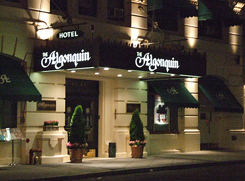 The legendary Algonquin Hotel in New York City. Photo: chrisjohnbeckett/flickr