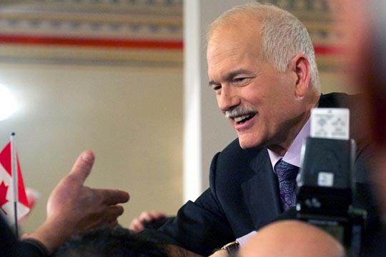 Jack Layton during the 2011 federal election campaign. Photo: Matt Jiggins/flickr