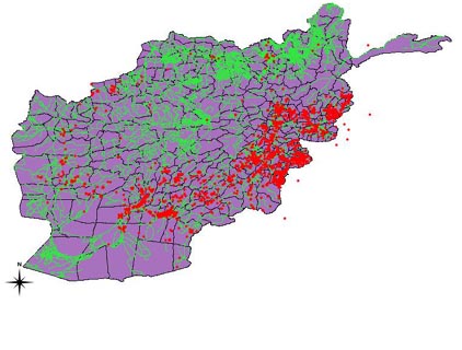 The Wikileaks dossier allows us to map where thousands of deaths have occurred in the war, and the evidence points to many failures by the NATO forces and the horrible price Afghanis have paid.