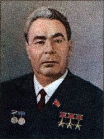 Soviet Communist Party General Secretary Leonid Brezhnev
