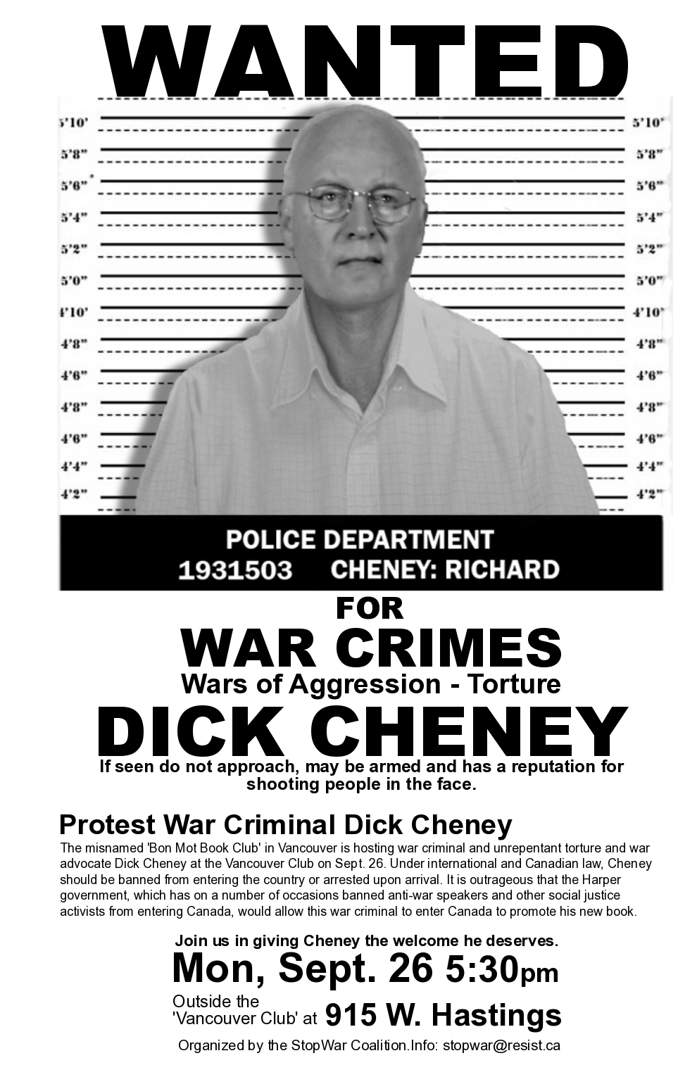 CheneyWanted2011Poster
