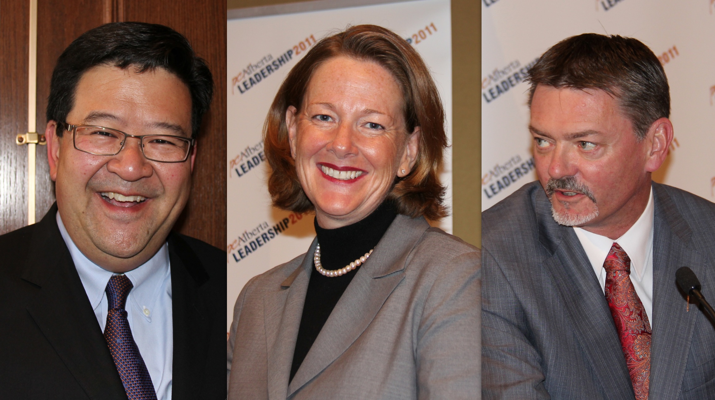 Alberta Tory leadership finalists Mar, Redford, Horner