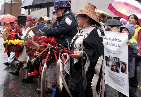 The 20th anniversary of this memorial march in Vancouver. Photo: Kim Elliot.