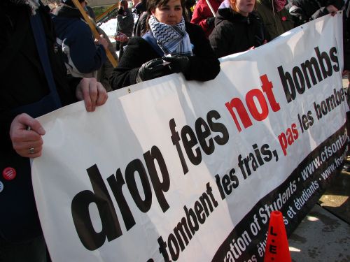 Drop Fees, Not Bombs Campaign