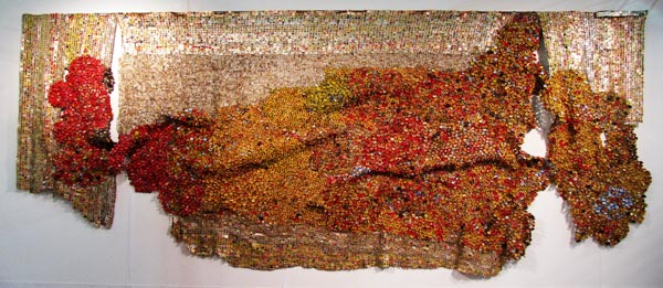 Three Continents, 2009 by El Anatsui