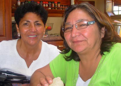 Thanks to Elders of Turtle Island: Shirley Horton-Kampa and Agnes Grover, of the Rainy River First Nations. Photo: Robert Animikii Horton