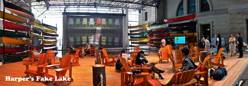 The Fake Lake at the G20 in Toronto. Photo: John Maclennan.