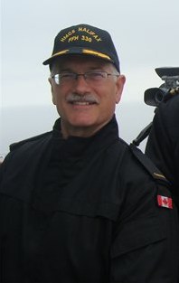 Jack Layton aboard HMCS Halifax