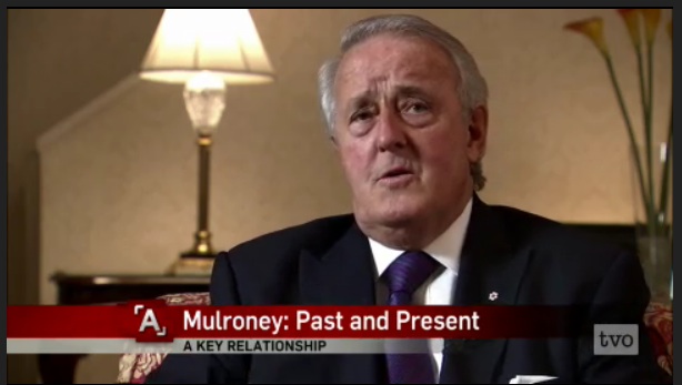 Former Conservative prime minister Brian Mulroney