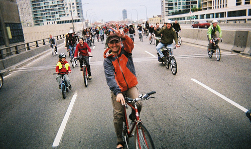 A Critical Mass ride in Toronto, May 2008. Photo: Martin Reis