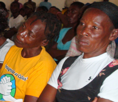 Each Saturday for the past two months a thousand or more Haitian earthquake survivors have met in the auditorium of the Aristide Foundation for Democracy to talk about the future of their country.