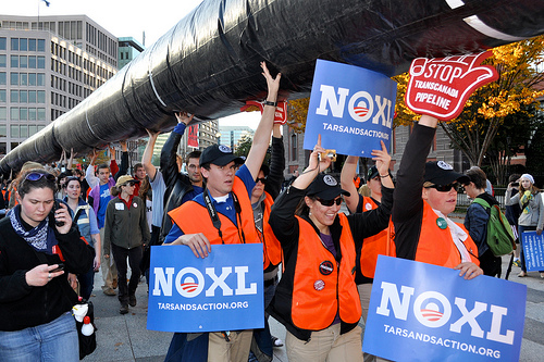 The protest against the Keystone XL pipeline project, Washington, DC, on Nov. 6, 2011. Photo: M.V. Jantzen/Flickr