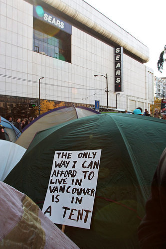 Tents at Occupy Vancouver. Photo: Ouno Design/Flickr