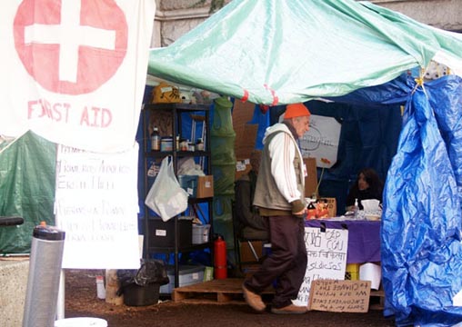 The first aid tent at Occupy Vancouver. Photo: David P. Ball