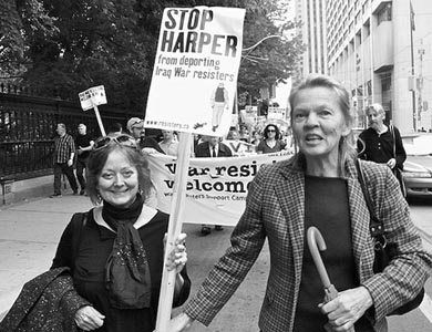 A march against the deportation of U.S. war resisters in 2008. Photo: designwallah/Flickr