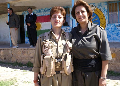 Nahid Hoseini and Golaleh Kamangar, two exiled Kurdish women fighting for their homeland. Photo: Ava Homa