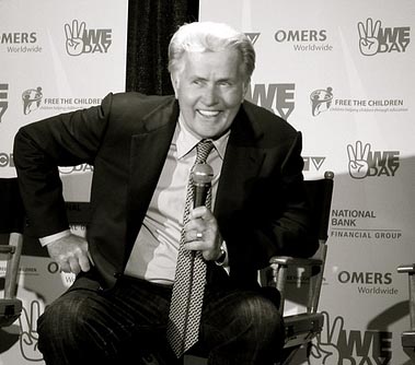 Actor and activist Martin Sheen speaking at We Day in Vancouver on Oct. 15. Photo: Rebecca Bollwitt/Flickr