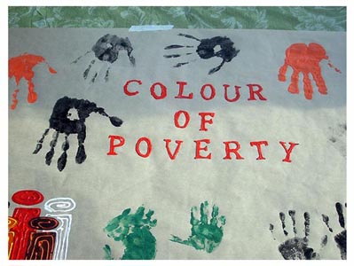 Colour of Poverty Campaign 2008. Photo: Women's Enterprise Skills Training of Windsor Inc.