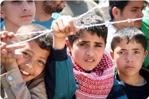 Palestinian children in gaza