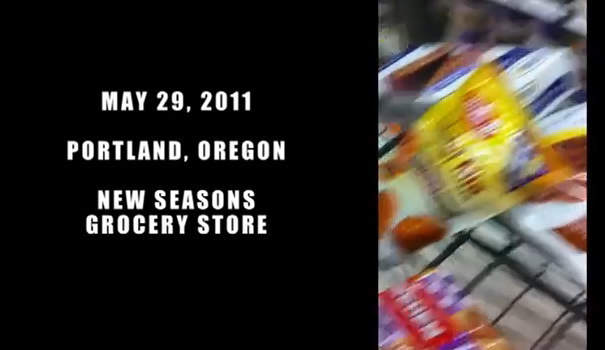 Portland BDS Coalition flash mobs New Seasons grocery store