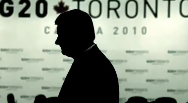 Stephen Harper "Firing on your citizens is outrageous": Libya/Toronto G20