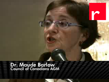 Maude Barlow at the Council's AGM