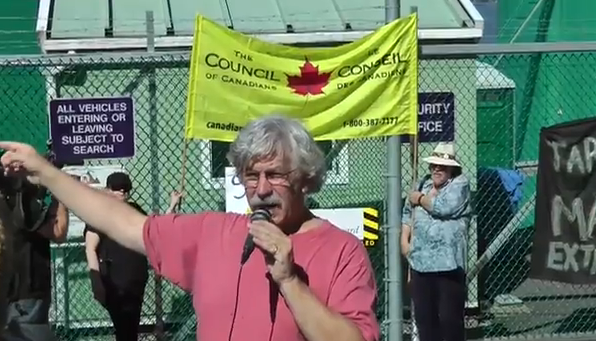 Rally against Tar Sands oil tankers in Vancouver