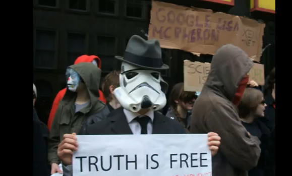 A message from anonymous to the 99 per cent