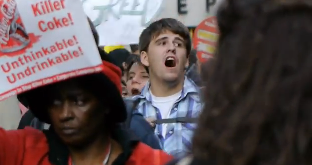 Mike Myers visits Occupy Wall Street