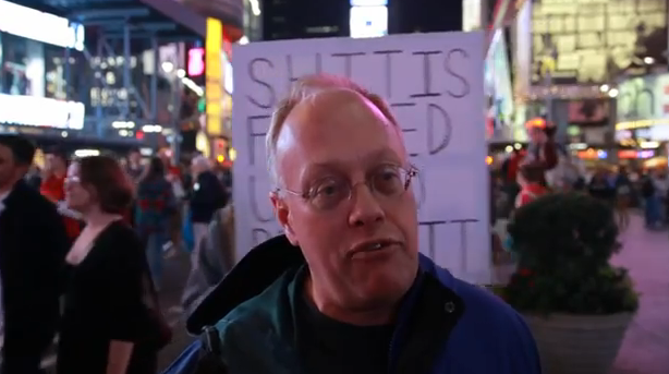 Chris Hedges in Times Square, October 15, 2011