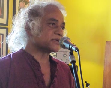 Arnold Itwaru, one of the poets performing at International Festival of Poetry of Resistance in Toronto. Photo: Chisato Fukuyama