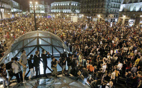 Puerta del Sol has been at the centre of the Indignados movement. (Photo: TakeTheSquare.Net)