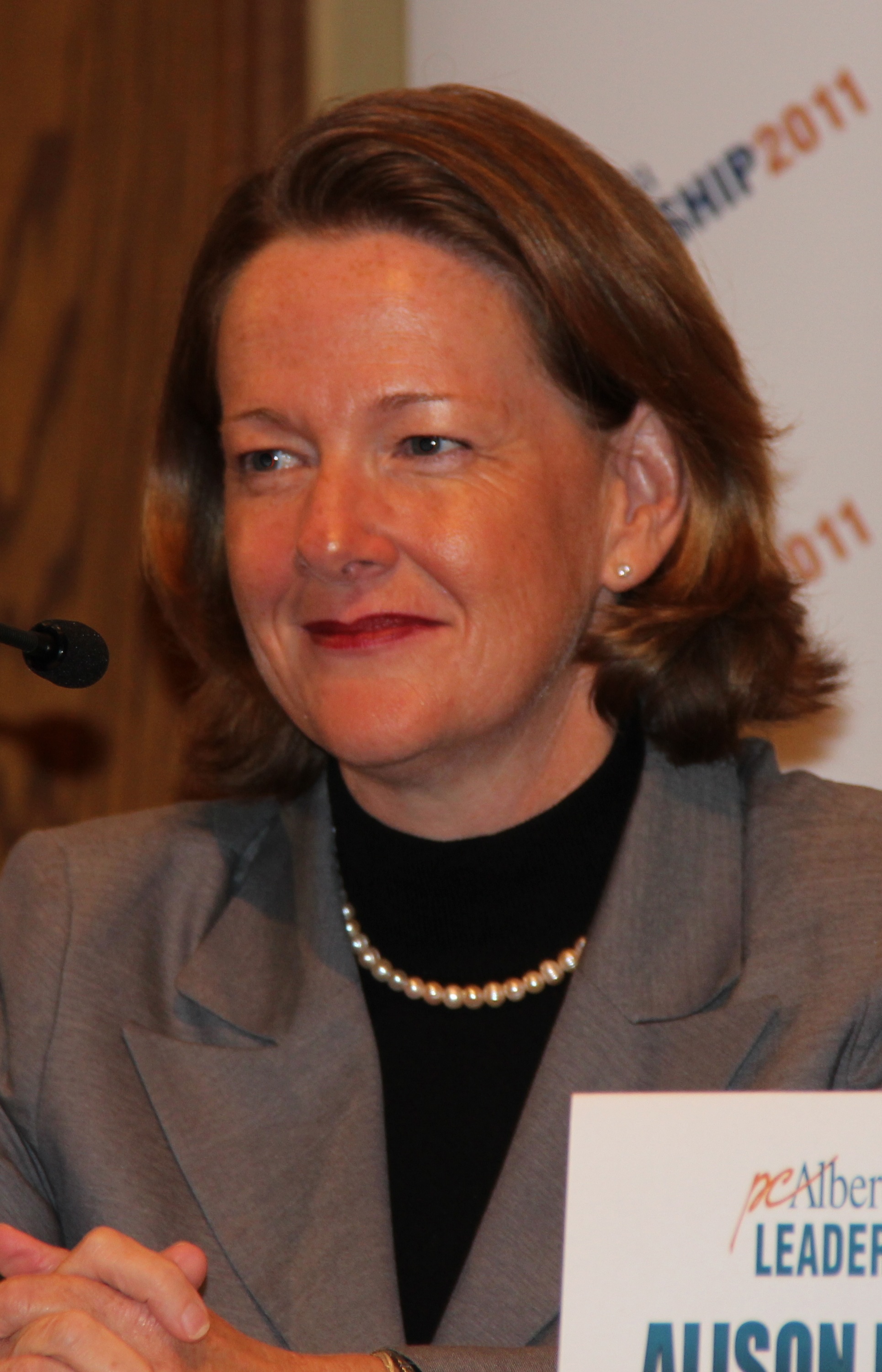 Alberta Premier Alison Redford