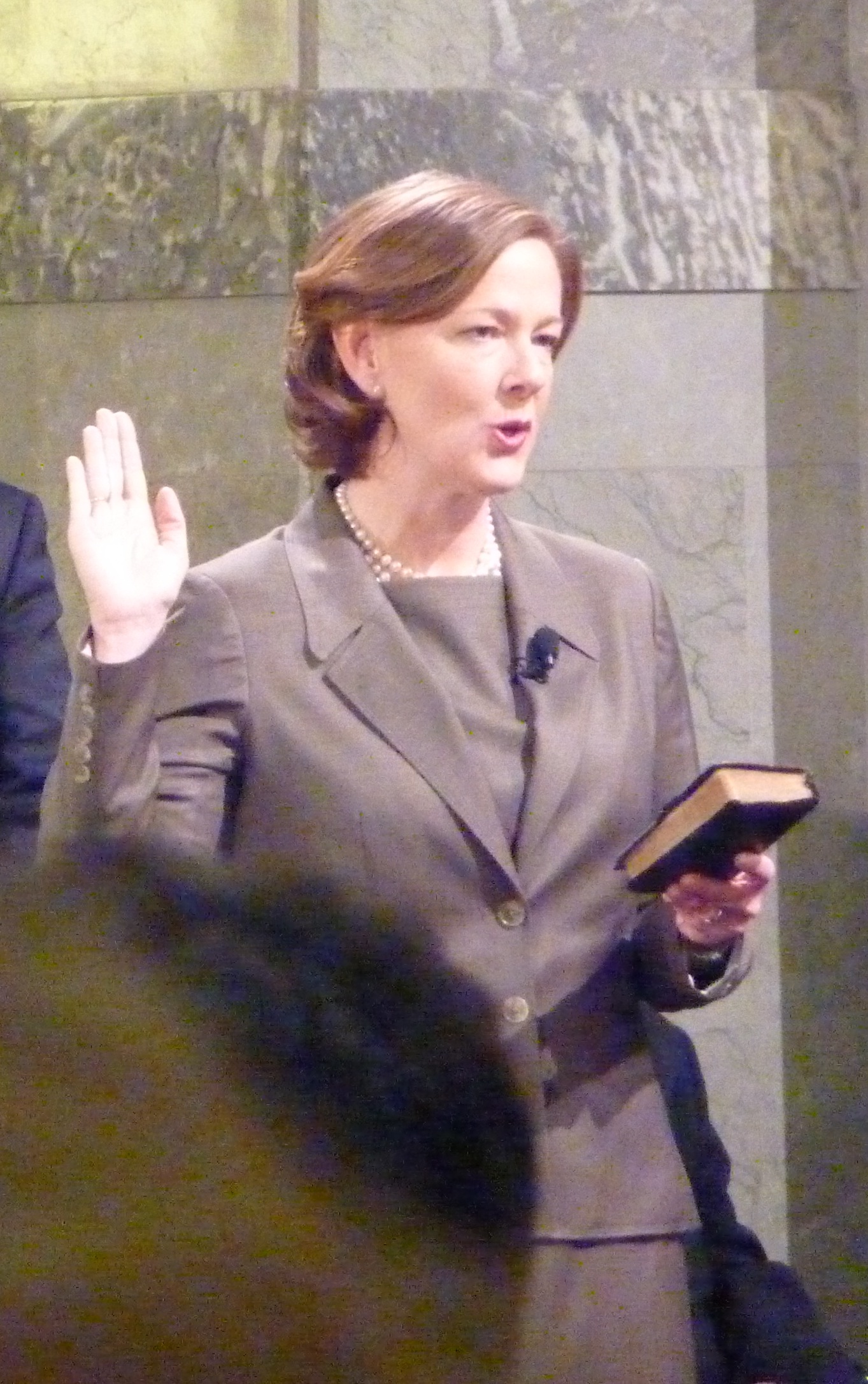 Alison Redfird takes the oath of office as Alberta premier