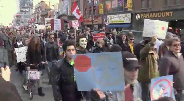 Thousands rally in Toronto against 2011 election fraud and 'Robocall' scandal