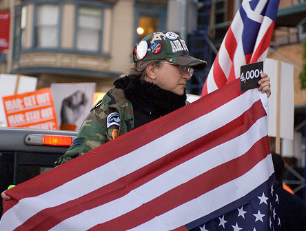 An Iraq War protest in San Fransisco in 2008. Photo: Alex Robinson/Flickr