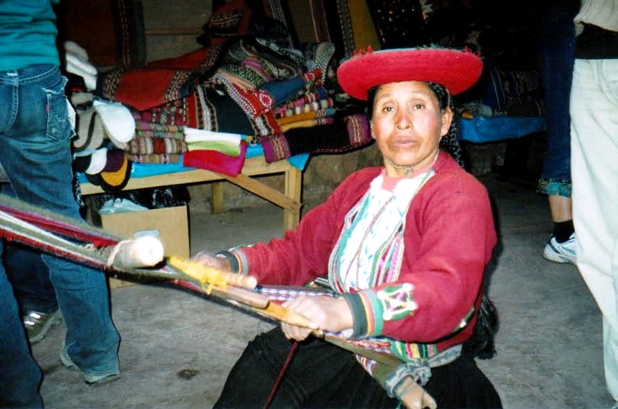 Weaver near Machu Picchu