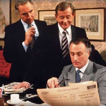 A scene from Yes Minister!