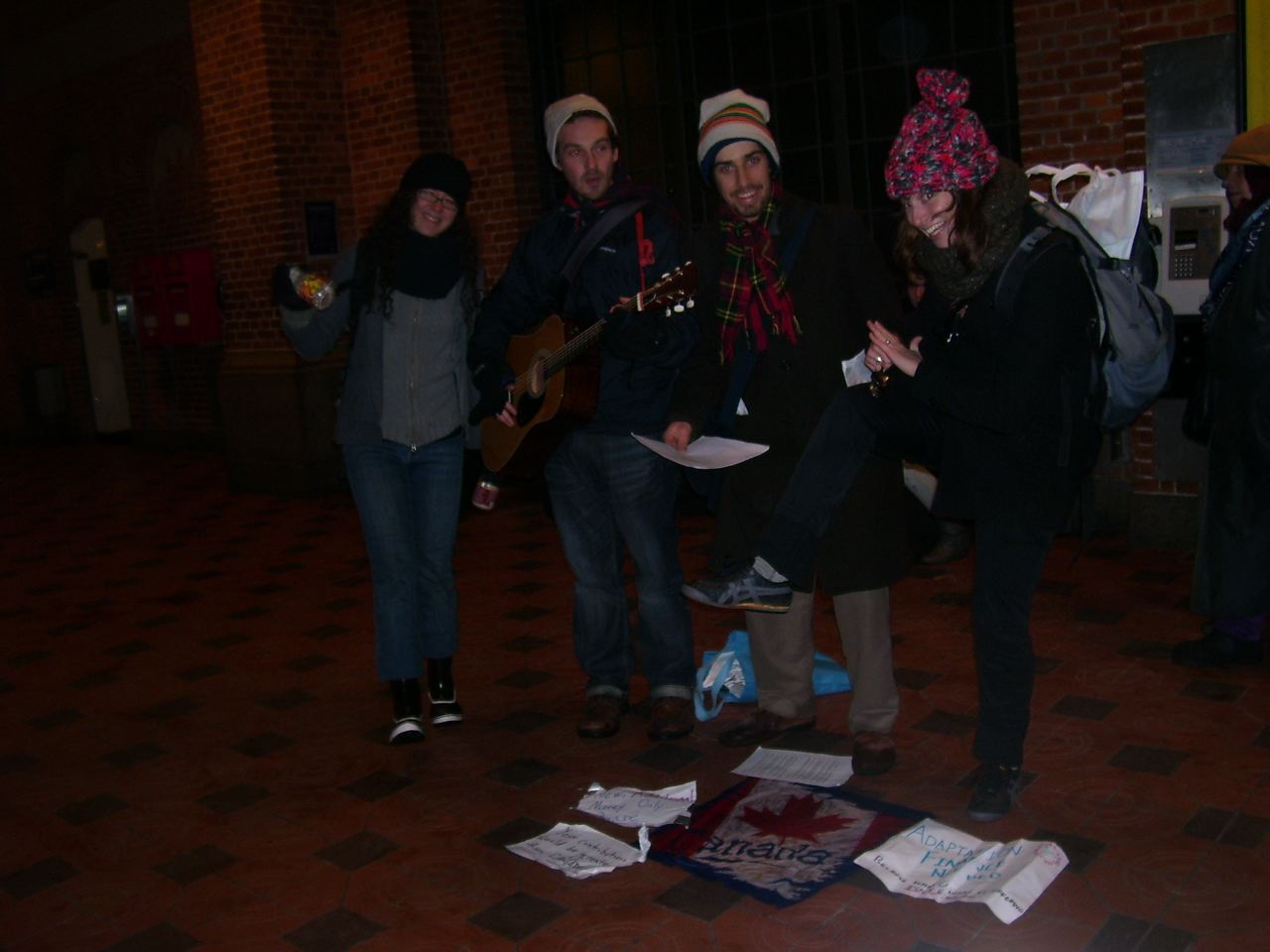 Here we are, busking for climate change adaptation financing