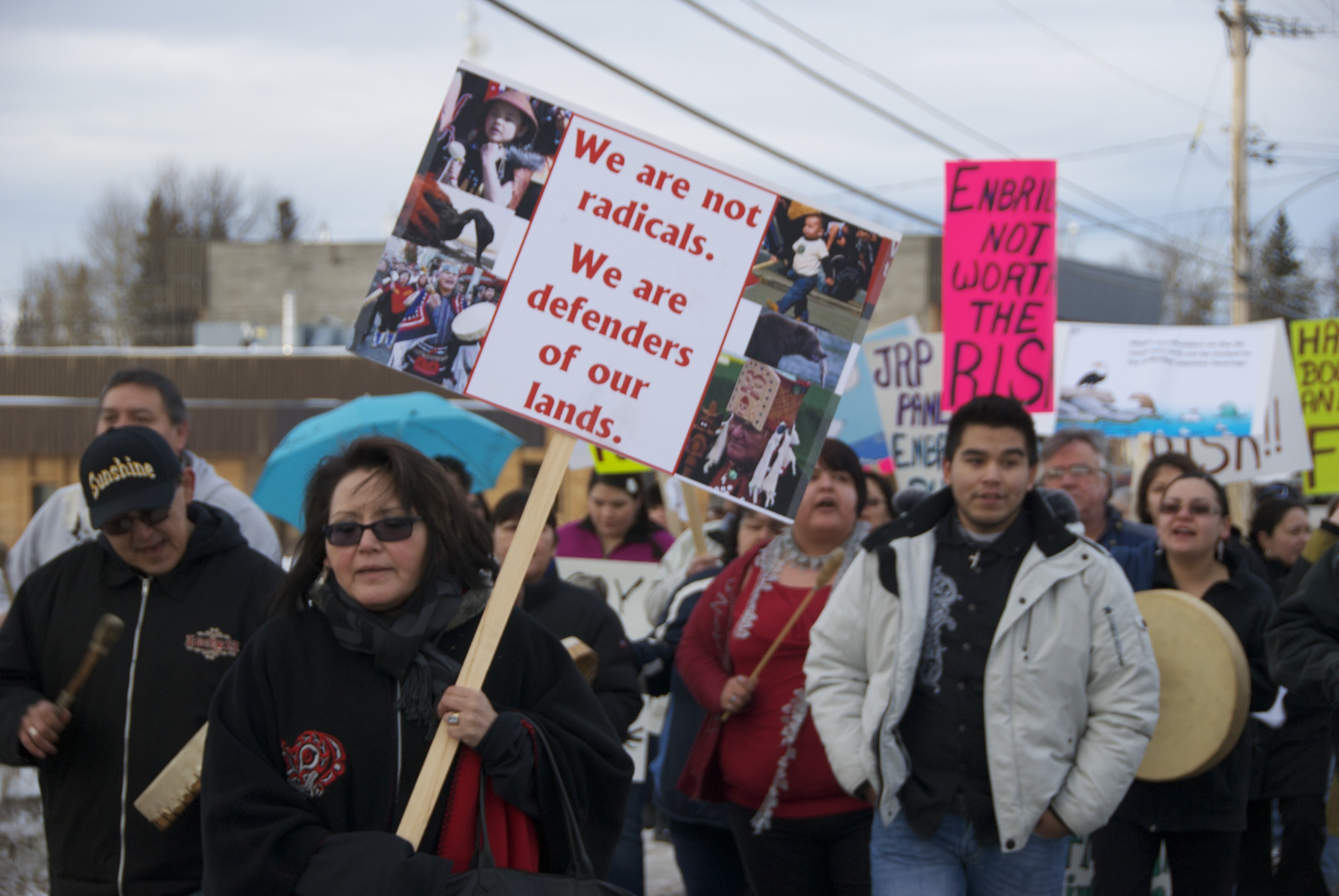 Protest Against Enbridge's proposed Northern Gateway pipeline in Fort St James