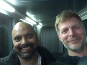 Anil Naidoo and Brent Patterson arrive in Copenhagen