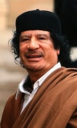 Libyan leader Col. Muammar al-Gaddafi