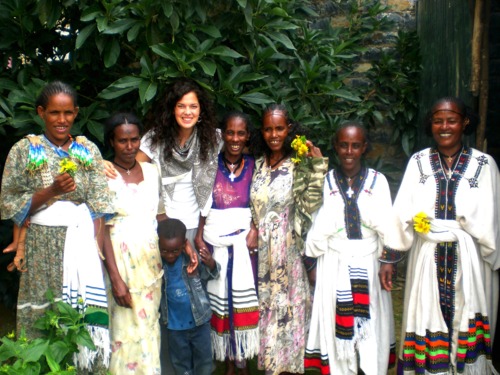 Mekelle, Ethiopia: Alison Fraser with women from the Healing Hands of Joy Center. (Photo: Lulseged Beyene)