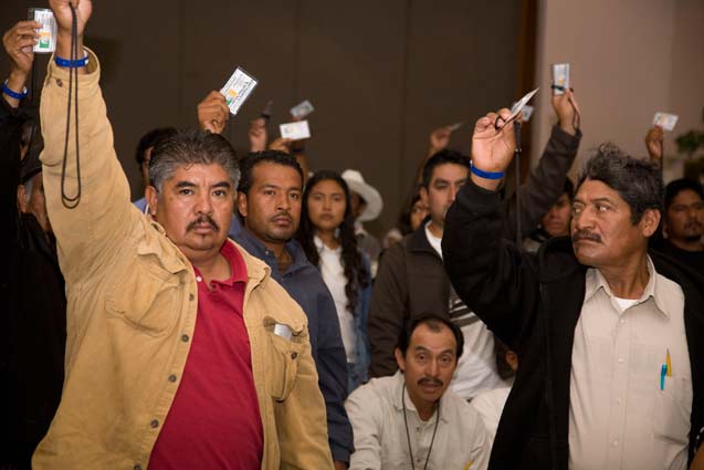 An assembly last fall in Oaxaca.