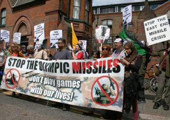 Protesters in London