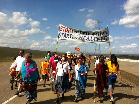 The 2012 Tar Sands Healing Walk. (Photo: Jesse Cardinal)